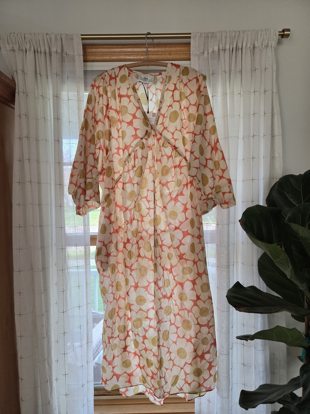 Zara Limited Edition Floral Kafton Dress